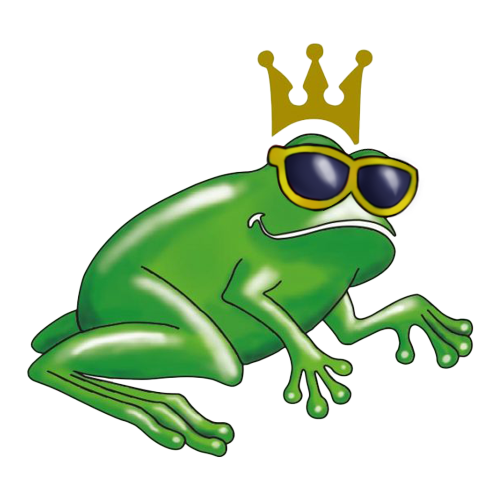 Fröscher Frosch mit Sonnenbrille