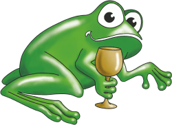Weinprobierfrosch